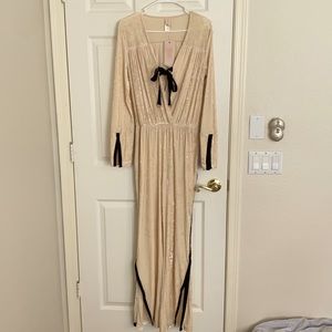 NWT We are HAH velvet jumpsuit!